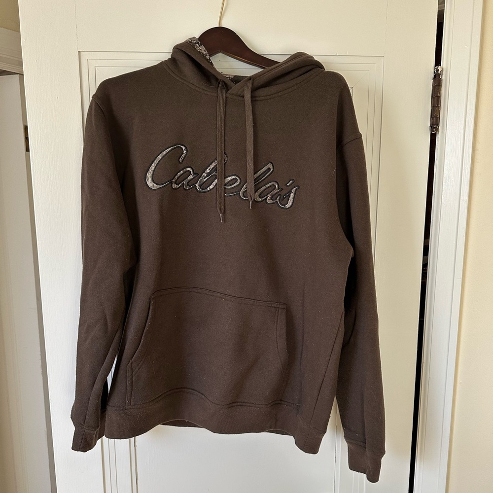 Cabela's Brown Hoodie men’s large - Picture 1 of 1
